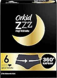 Orkid ZZZ Gecelik Tek Kullanımlık (Boy 6) Regl Külodu 2'li ürün görseli