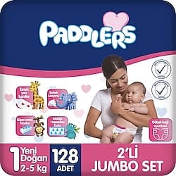 Paddlers 1 Numara Yenidoğan 128'li Bebek Bezi ürün görseli