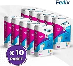 Pedix Büyük Boy L Beden 10'lu 10 Paket Mesane Pedi ürün görseli