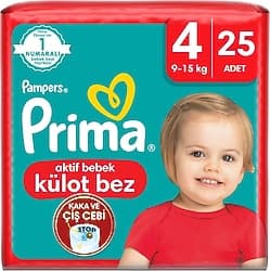 Prima 4 Numara Maxi 25'li Külot Bez ürün görseli