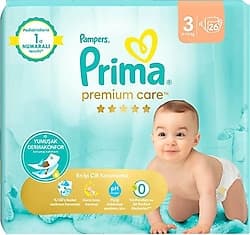 Prima Premium Care 3 Numara Midi 26'lı Bebek Bezi ürün görseli