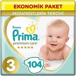 Prima Premium Care 3 Numara Midi 52'li 2 Adet Bebek Bezi ürün görseli