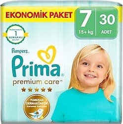 Prima Premium Care 7 Numara XX Large 30'lu Bebek Bezi ürün görseli