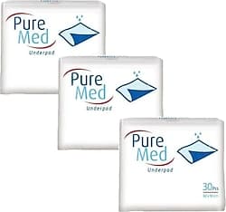 Puremed 60x90 cm 30'lu 3 Adet Yatak Koruyucu Örtü ürün görseli