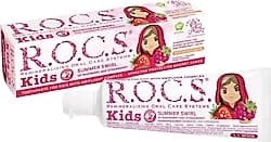 R.O.C.S. Ahududu Çilek Tadında 4-7 Yaş Florürlü Çocuk Diş Macunu 35 ml ürün görseli