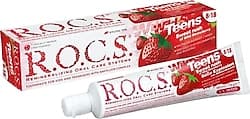 R.O.C.S. Teens Yaban Çileği Tadında 8-18 Yaş 60 ml Florürlü Çocuk Diş Macunu ürün görseli
