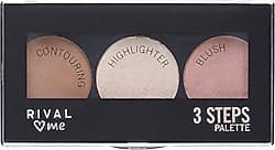 Rival Loves Me 3 Steps Allık, Highlighter ve Pudra Paleti ürün görseli