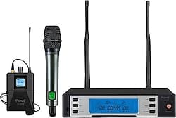 Roof R-2200 UHF Kablosuz 1 El + 1 Yaka Mikrofonu ürün görseli