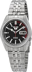 Seiko 5 SNK375 Siyah-Kırmızı Erkek Kol Saati ürün görseli