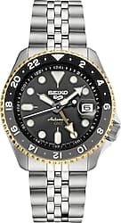 Seiko 5 Sports SKX SSK021 Çelik Kordon Siyah-Altın Erkek Kol Saati ürün görseli