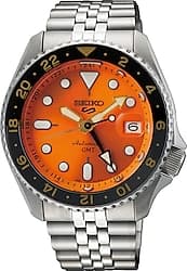 Seiko 5 Sports SKX SSK005 Çelik Kordon Turuncu Erkek Kol Saati ürün görseli