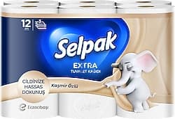 Selpak Extra Kaşmir Özlü 12'li Tuvalet Kağıdı ürün görseli