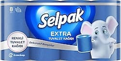 Selpak Extra Renkli 8'li Tuvalet Kağıdı ürün görseli