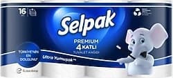 Selpak Premium 16'li 4 Katlı Tuvalet Kağıdı ürün görseli