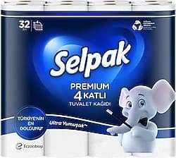 Selpak Premium 32'li 4 Katlı Tuvalet Kağıdı ürün görseli