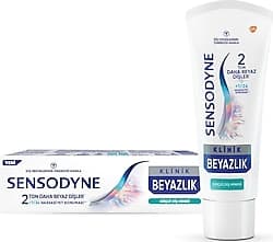 Sensodyne Klinik Beyazlık Güçlü Diş Minesi 75 ml Florürlü Diş Macunu ürün görseli