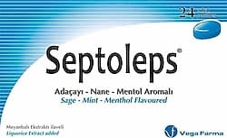 Septoleps Adaçayı Nane ve Mentollü 24'lü Pastil ürün görseli