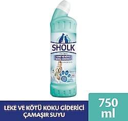 Sholk 750 ml Leke ve Kötü Koku Giderici Klor İçermeyen Çamaşır Suyu ürün görseli