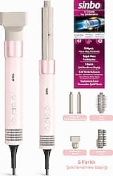 Sinbo SHD-1760 5in1 Pembe Saç Şekillendirme Seti ürün görseli