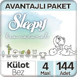 Sleepy Bio Natural 4 Numara Maxi 48'li 3 Adet Külot Bez ürün görseli