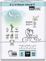 Sleepy Bio Natural 4 Numara Maxi 82'li Bebek Bezi ürün görseli