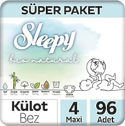 Sleepy Bio Natural 4 Numara Maxi 48'li 2 Adet Külot Bez ürün görseli