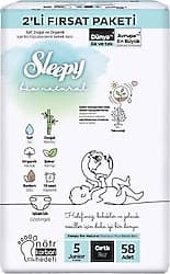 Sleepy Bio Natural 5 Numara Junior 58'li Bebek Bezi ürün görseli