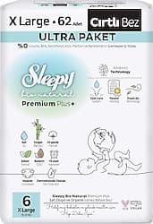 Sleepy Bio Natural 6 Numara X Large 62'li Bebek Bezi ürün görseli