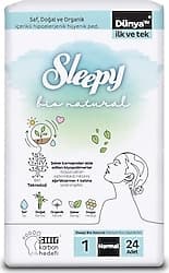 Sleepy Bio Natural Premium Plus Normal 24'lü Hijyenik Ped ürün görseli