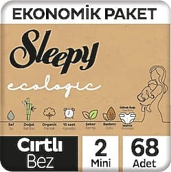 Sleepy Ecologic 2 Numara Mini 68'li Bebek Bezi ürün görseli