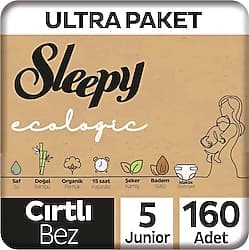Sleepy Ecologic 5 Numara Junior 40'lı 4 Adet Bebek Bezi ürün görseli