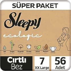 Sleepy Ecologic 7 Numara XX Large 28'li 2 Adet Bebek Bezi ürün görseli