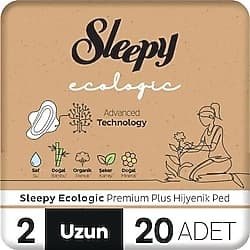Sleepy Ecologic Premium Plus Uzun 20'li Hijyenik Ped ürün görseli