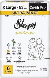 Sleepy Extra 6 Numara X Large 62'li Bebek Bezi ürün görseli