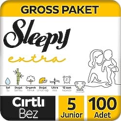 Sleepy Extra Günlük Aktivite 5 Numara Junior 100'lü Bebek Bezi ürün görseli