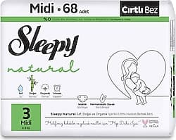 Sleepy Natural 3 Numara Midi 68'li Bebek Bezi ürün görseli