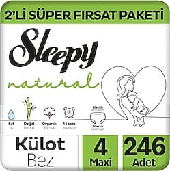 Sleepy Natural 4 Numara Maxi 246'lı Külot Bez ürün görseli