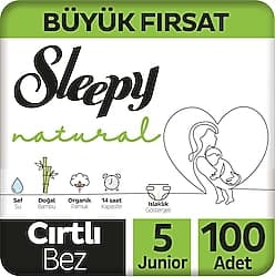 Sleepy Natural 5 Numara Junior 100'lü Bebek Bezi ürün görseli