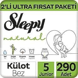 Sleepy Natural 5 Numara Junior 58'li 5 Adet Külot Bez ürün görseli