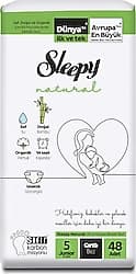 Sleepy Natural 5 Numara Junior 48'li Bebek Bezi ürün görseli