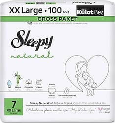 Sleepy Natural 7 Numara XX Large 100'lü Külot Bez ürün görseli
