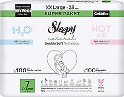 Sleepy Natural Double Soft 7 Numara XX Large 28'li Külot Bez ürün görseli