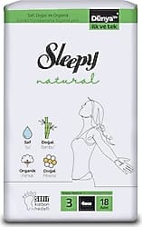 Sleepy Natural Ultra Hassas Gece Hijyenik Ped 18'li ürün görseli
