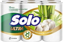 Solo Ultra Bambu Katkılı Tuvalet Kağıdı 12'li ürün görseli