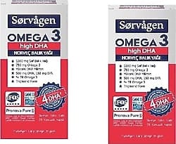 Sorvagen Omega 3 High DHA Norveç Balık Yağı 50 Kapsül 2'li ürün görseli