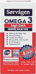 Sorvagen Omega 3 High DHA Norveç Balık Yağı 50 Kapsül ürün görseli