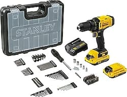 Stanley SCD700D2KA V20 18 V Çift Akülü 2 Ah Darbesiz Matkap ürün görseli