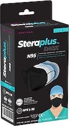 Steraplus Siyah FFP2 5 Katmanlı Telli N95 Maske 10'lu ürün görseli