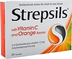 Strepsils C Vitamini ve Portakal Aromalı 24'lü Pastil ürün görseli