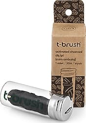 T-Brush Kömür Aromalı Cam Şişe 30 m Diş İpi ürün görseli
